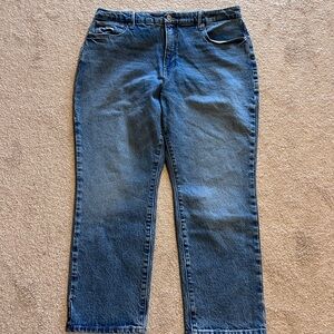 Good American Good Straight Jeans – Size 15 – Medium Wash